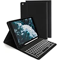 Jelly Comb Funda con Teclado Español para iPad 10.2 2019 y 2020- iPad Air 3 10.5 2019-iPad Pro 10.5 2017- Teclado…